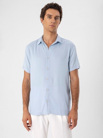 mėlyna Antioch Standartinis modelis Dalykinio stiliaus marškiniai 'Collar'