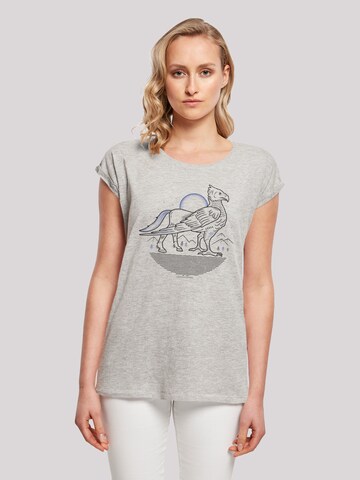 T-shirt 'Harry Potter Buckbeak Line Art' F4NT4STIC en gris : devant