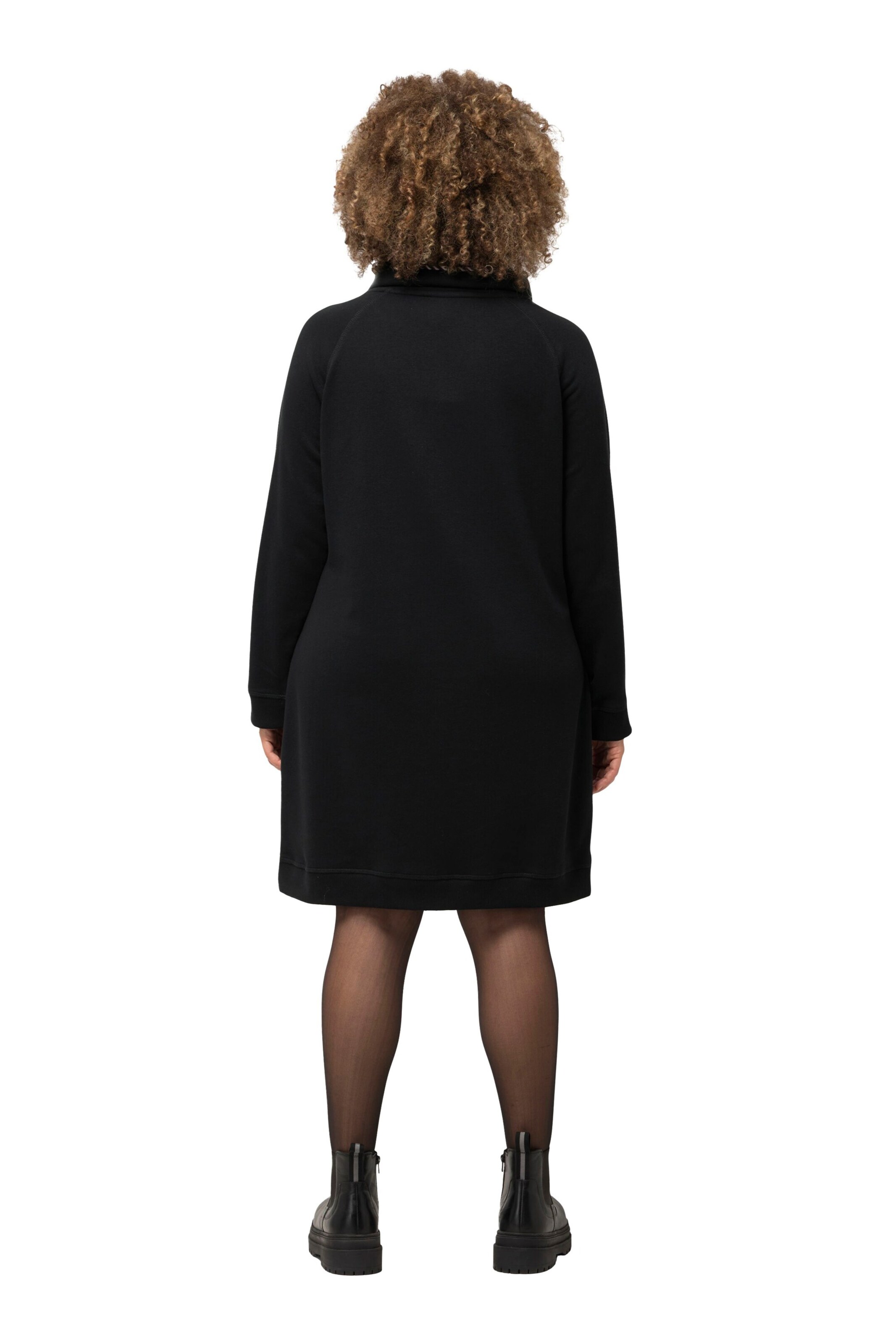 Ulla Popken Jurk in Zwart: voorkant