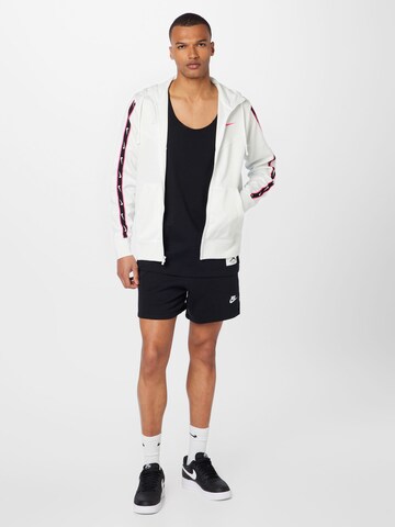 Nike Sportswear Zip-Up Hoodie 'Repeat' in White