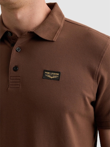 PME Legend - Camiseta 'American Classic polo shirt with flight pocket' en marrón