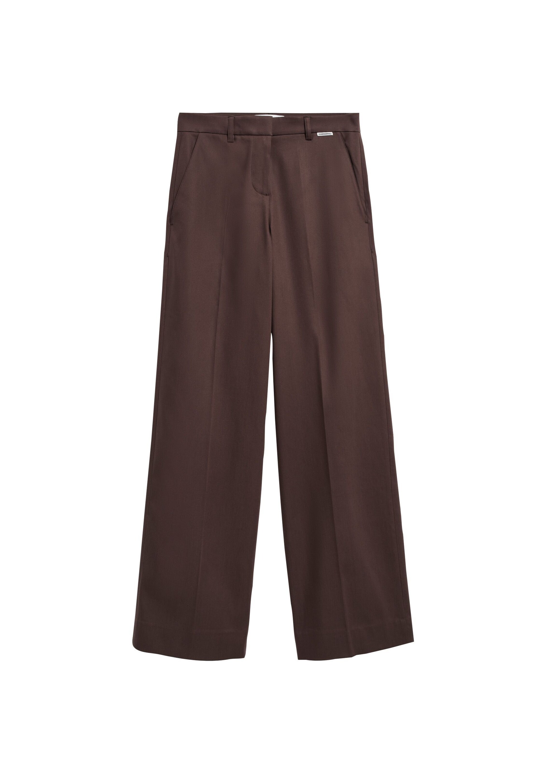 ARMEDANGELS Regular Trousers in Brown: front