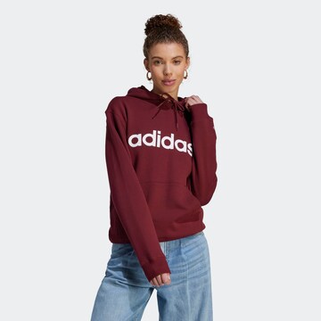 ADIDAS SPORTSWEAR Athletic Sweatshirt 'Essentials Linear' in Red: front