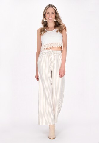 usha FESTIVAL - Pierna ancha Pantalón en blanco
