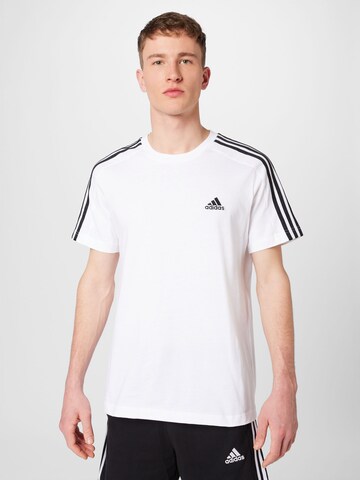 T-Shirt fonctionnel 'Essentials' ADIDAS SPORTSWEAR en blanc : devant