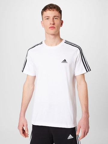 ADIDAS SPORTSWEAR Funkcionalna majica 'Essentials' | bela barva: sprednja stran