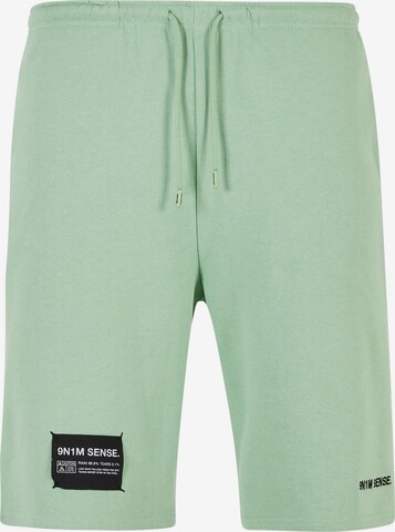 Pantaloni 'Sense' di 9N1M SENSE in verde: frontale