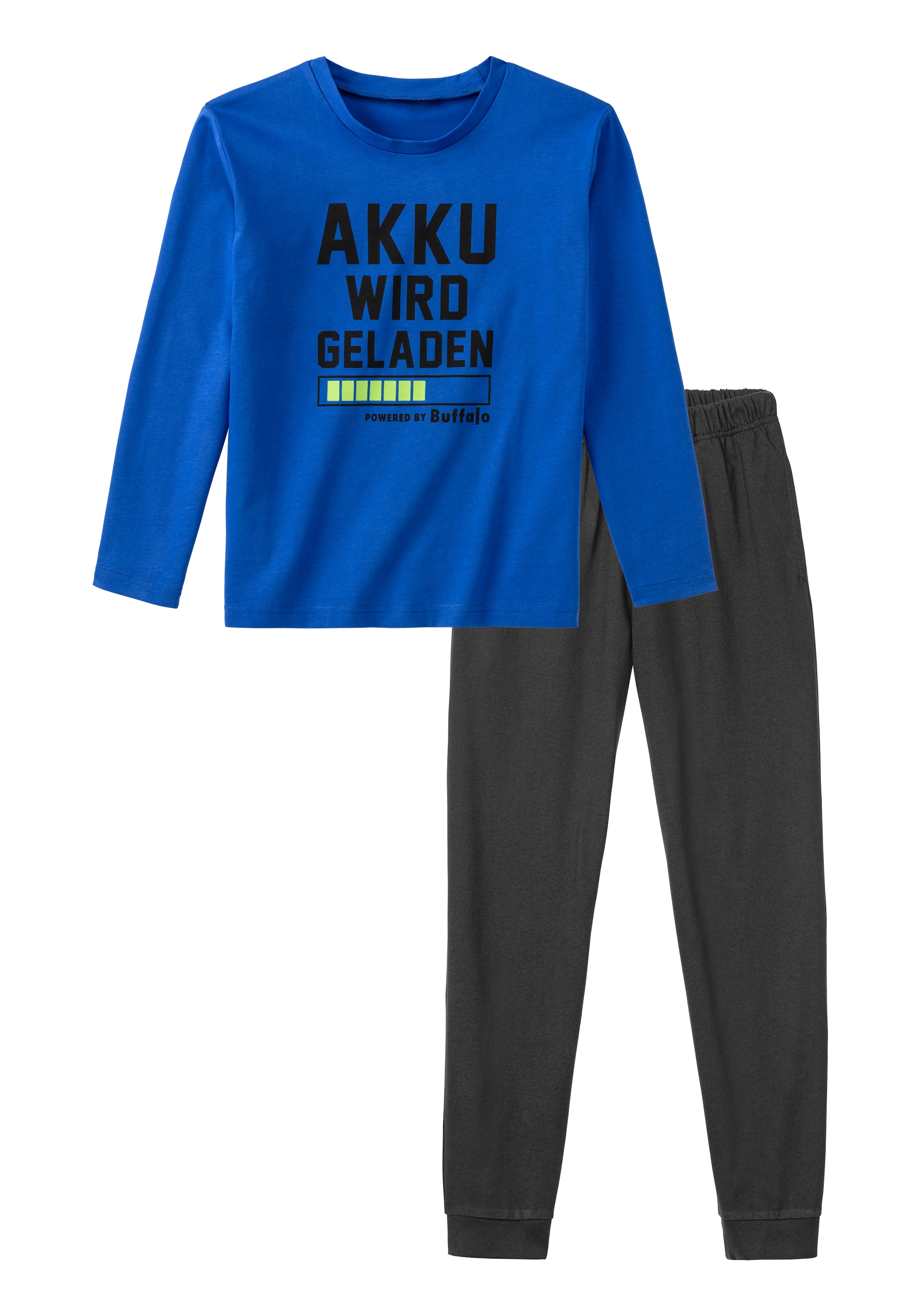 BUFFALO Pyžamo - Modrá: predná strana