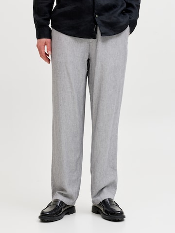 JACK & JONES Regular Chino Pants in Grey: front
