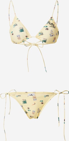 ADIDAS ORIGINALS Triangel Bikini i gul: forside