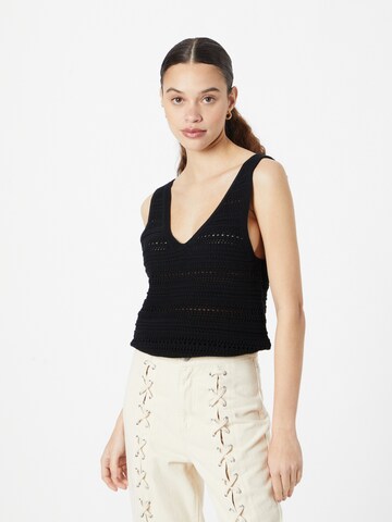 GAP Knitted Top in Black: front