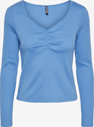 PIECES Shirt 'Tanja' in Blauw: voorkant