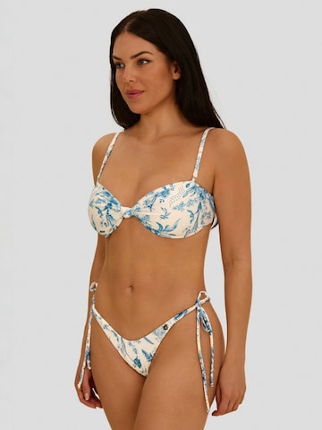 Acuarela Brand Bandeau Bikinitop 'Mykonos' in Blau