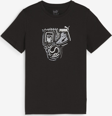 PUMA Shirt 'Graphics Year of Sports' in Black: front