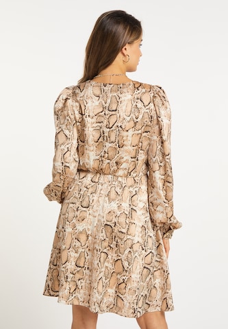 faina Shirt Dress in Beige