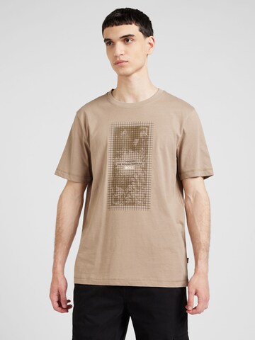 BOSS T-Shirt 'Metropolitan' in Braun: Vorderseite