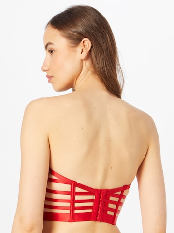 Hunkemöller Bandeau Podprsenka 'Seraphina' – červená