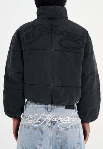 Ed Hardy Χειμερινό μπουφάν 'Love Kills' σε μαύρο