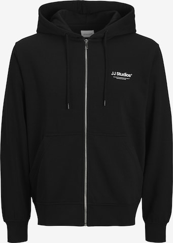JACK & JONES Sweatjacke 'Soho' in Schwarz: Vorderseite