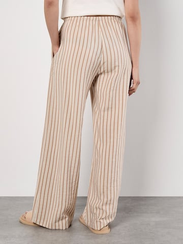 Wide Leg Pantalon Apricot en beige