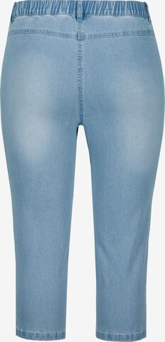 Ulla Popken Slimfit Jeans in Blauw
