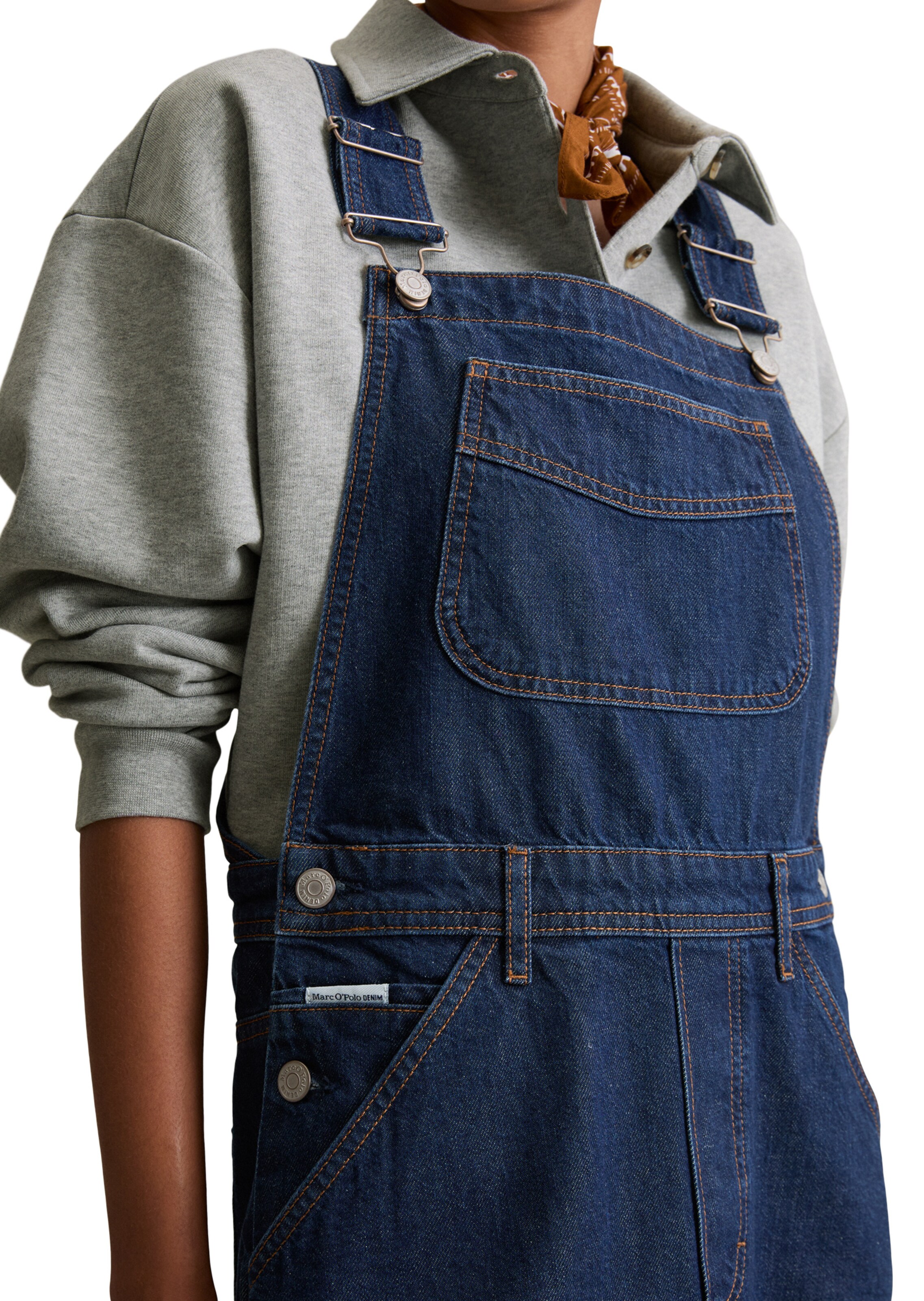 Marc O'Polo DENIM Latzkleid in Blau