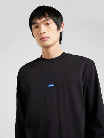 HUGO Shirt 'Nilongti' in Schwarz