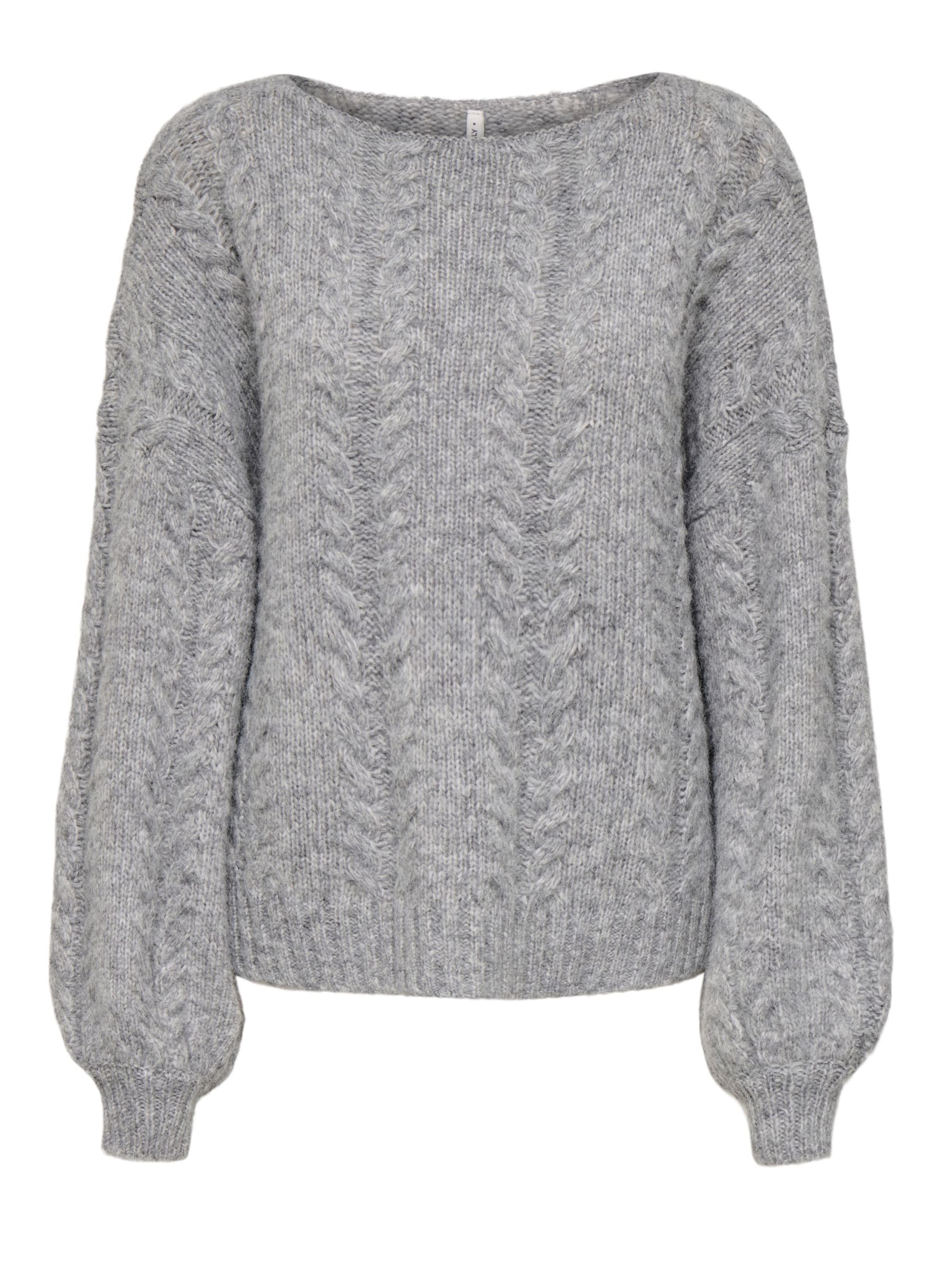 ONLY Sweter 'ONLIda' w kolorze szary: przód