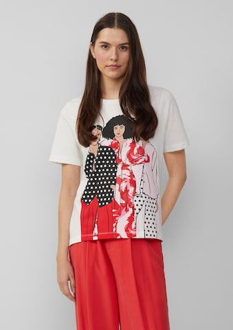 T-shirt s.Oliver en beige : devant