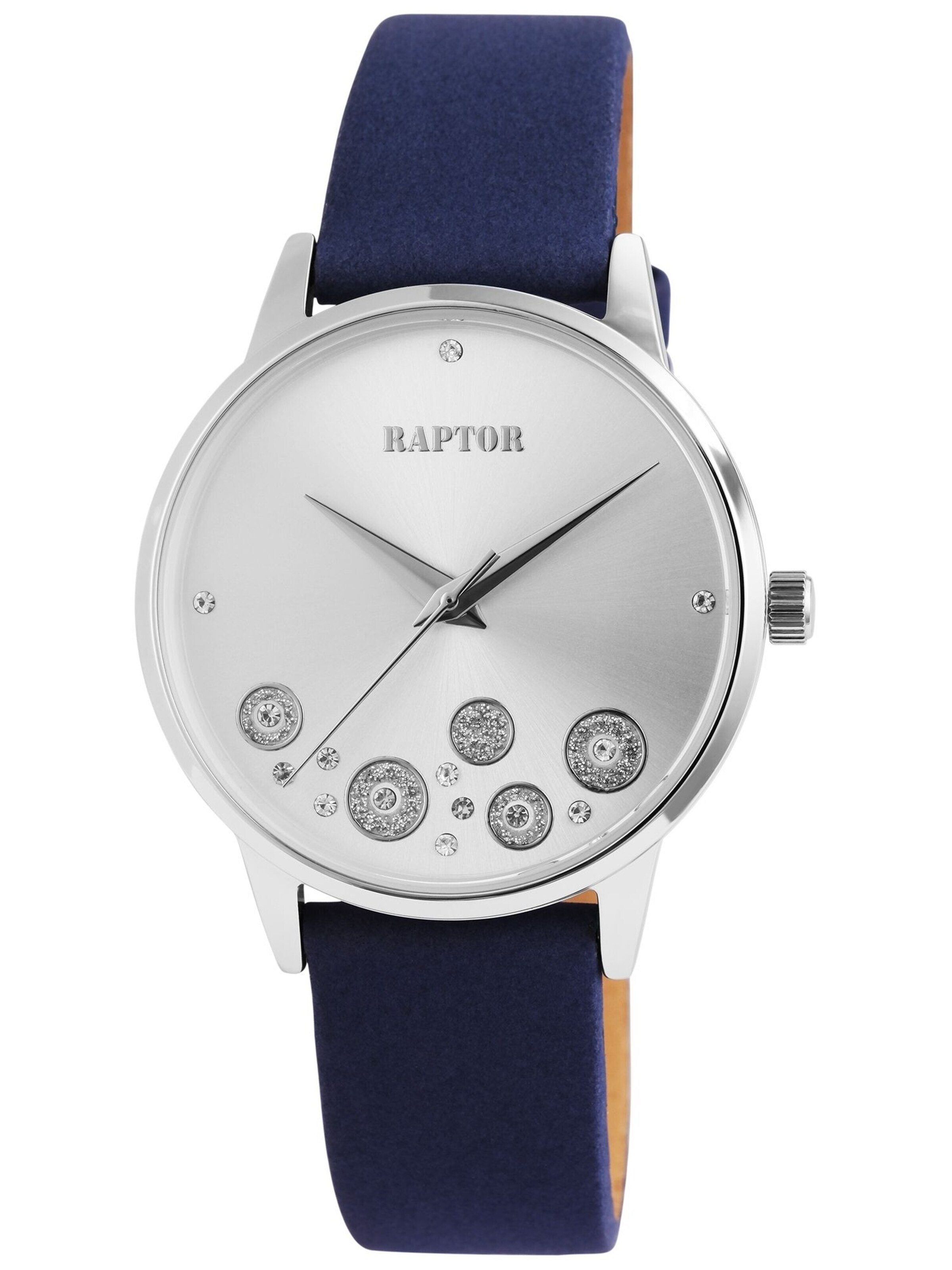 Raptor Analoguhr 'mit Echtlederband, 3 ATM'‌‌‌‌‌‌ in Blau