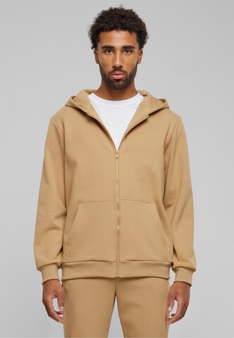 Veste de survêtement Urban Classics en beige : devant