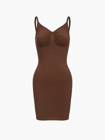 cfab (formerly creamy fabrics) Kleid 'Shaping Cami Dress'‌‌ in Braun: Vorderseite