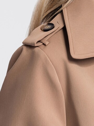 Ombre Between-seasons coat in Beige
