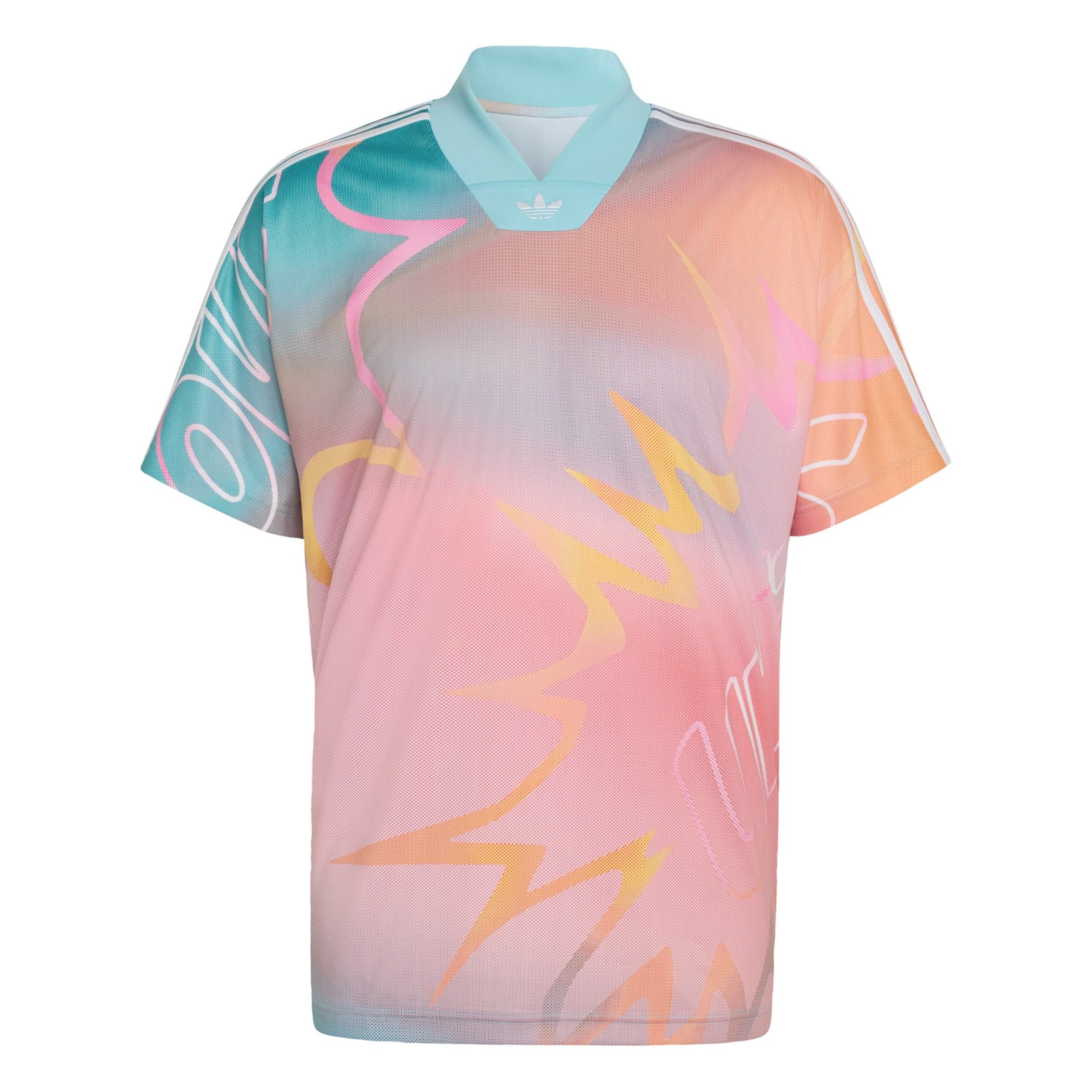 ADIDAS ORIGINALS Shirt in Light blue / Orange / Light orange / Rose, Item view