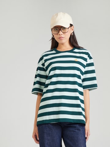 ADIDAS ORIGINALS Тениска в зелено: отпред