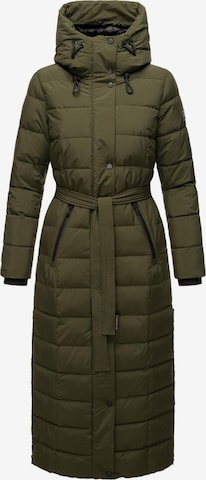 NAVAHOO Winter Coat 'Das Teil XIV' in Green: front