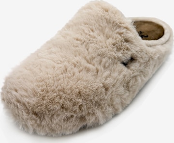 thies Mules 'thies 1856 ® Rec Fluffy Slipper' in Beige: front