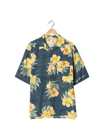Banana Cabana Button Up Shirt in L in Blue: front