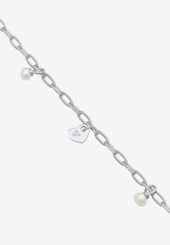 ELLI Armband Feder, Herz, Kreuz, Perle in Silber