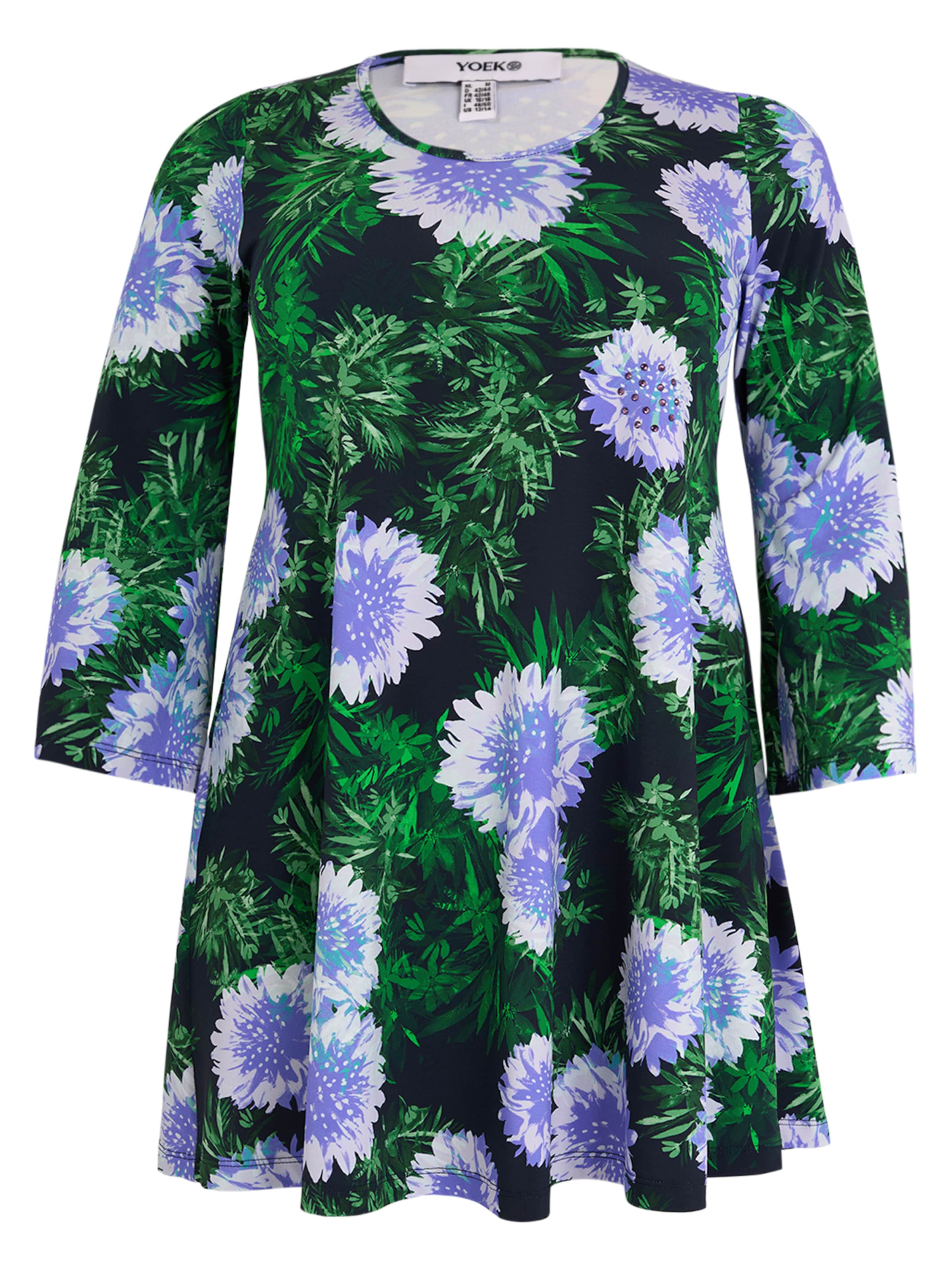 YOEK Tunic in Green: front