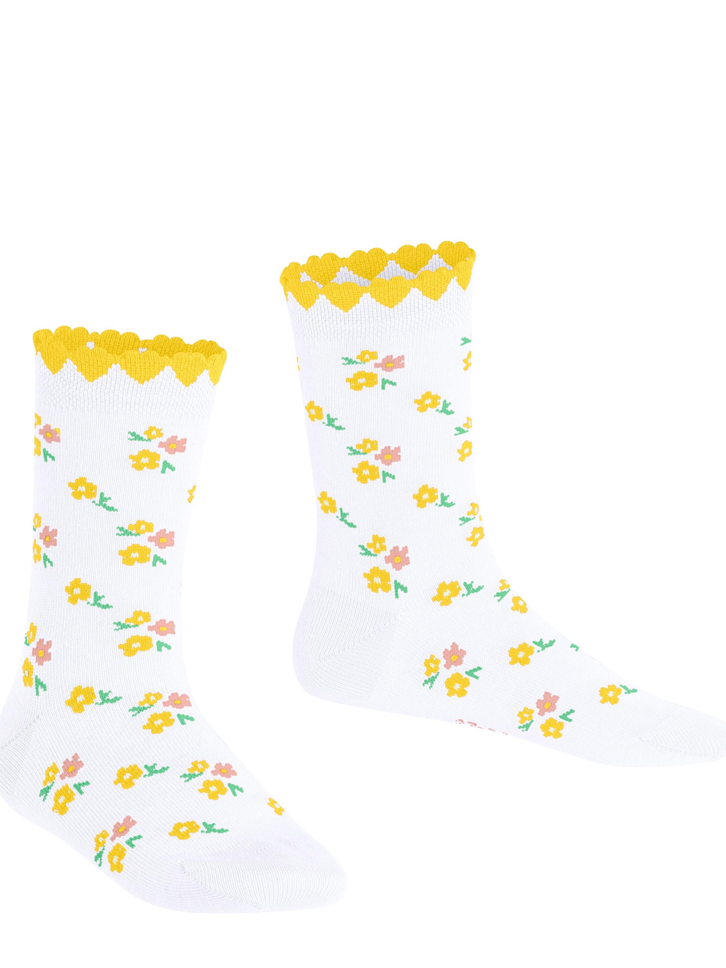 FALKE Socks 'Ditsy Flowers' in White