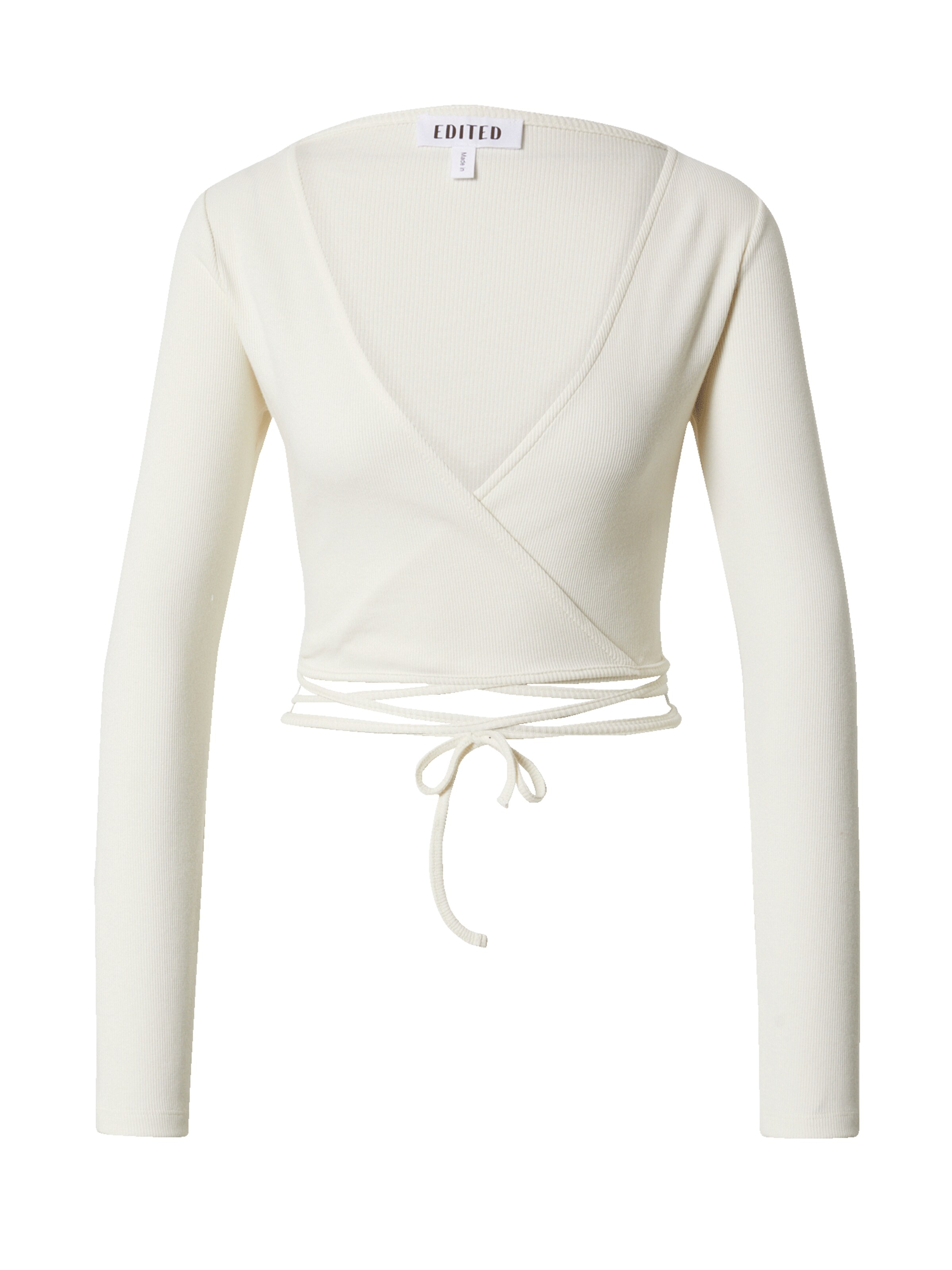 EDITED Shirt 'Theodora' in Beige: voorkant