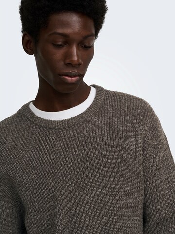 Only & Sons Pullover in Braun
