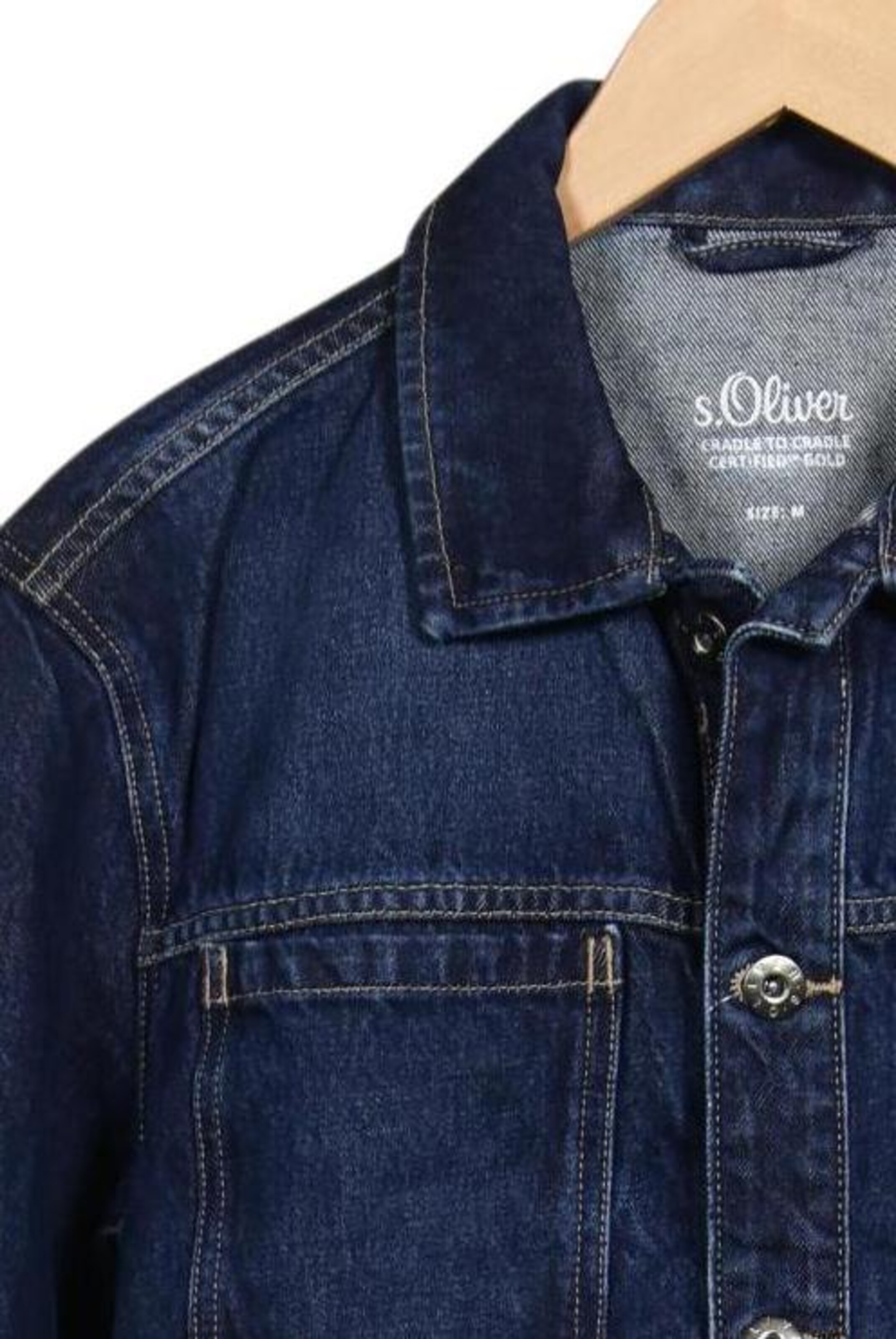 s.Oliver Jacket & Coat in M in Blue