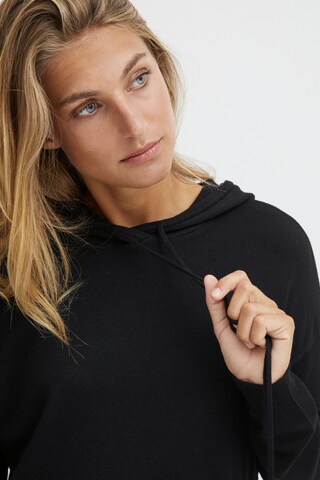 Fransa Pullover 'BLUME' in Schwarz