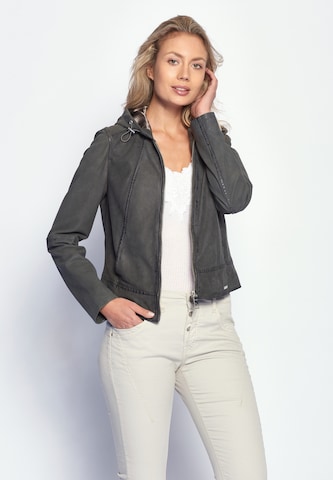 Maze Lederjacke 'Donie' in Grau: predná strana