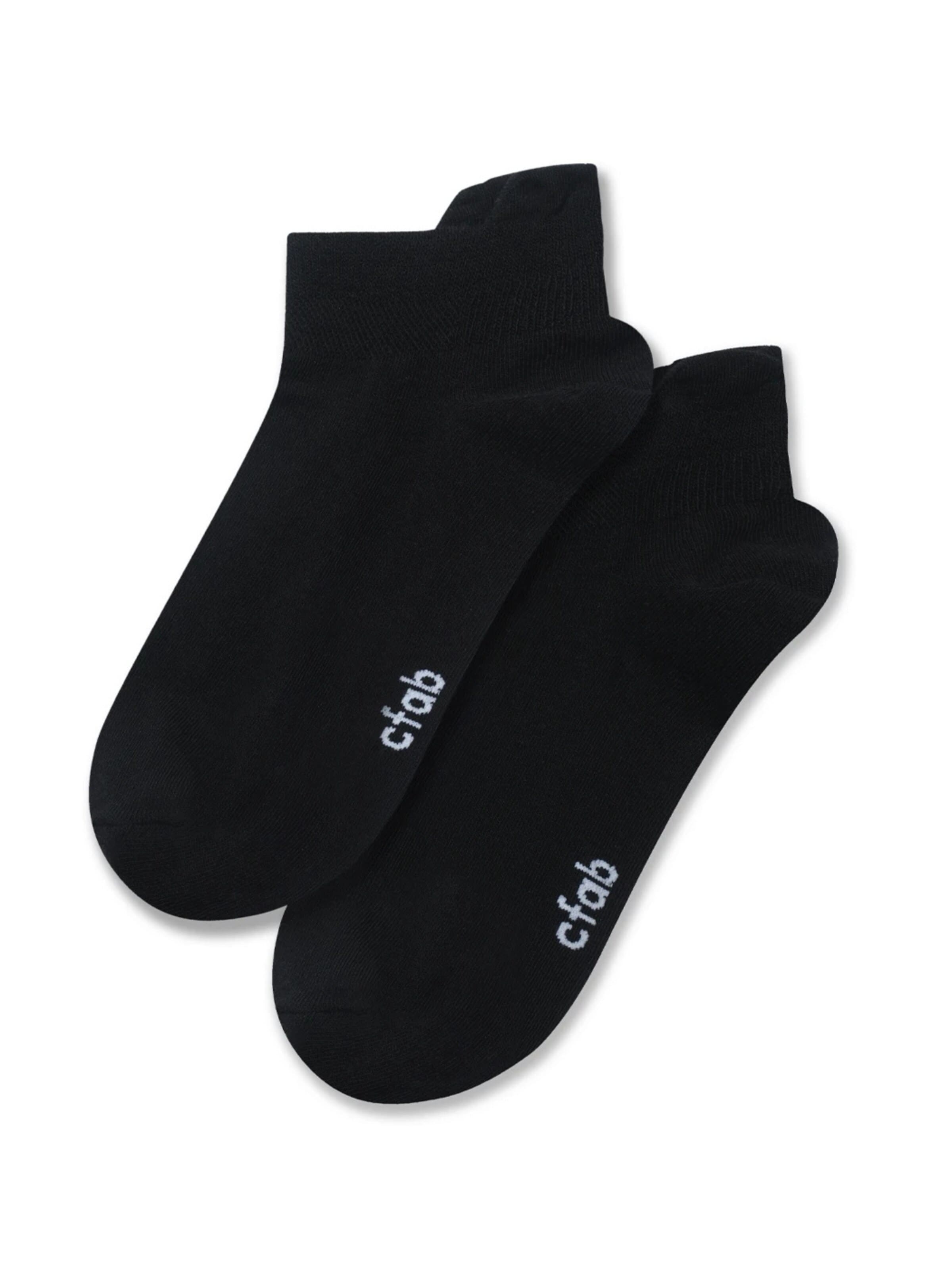 cfab (formerly creamy fabrics) - Calcetines '4er-Pack Sneaker Socken' en negro: frente