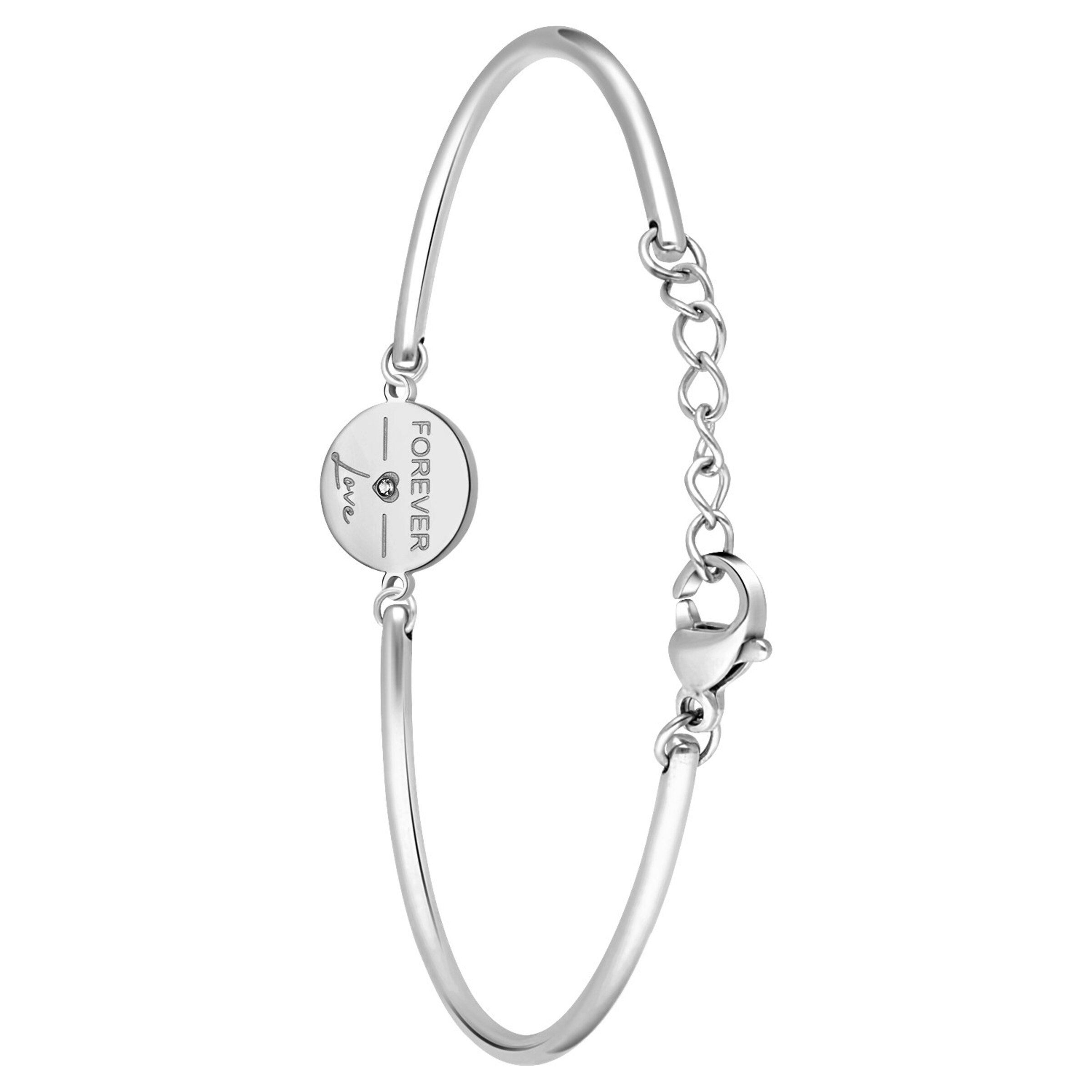 Lucardi Bracelet in Silver: front