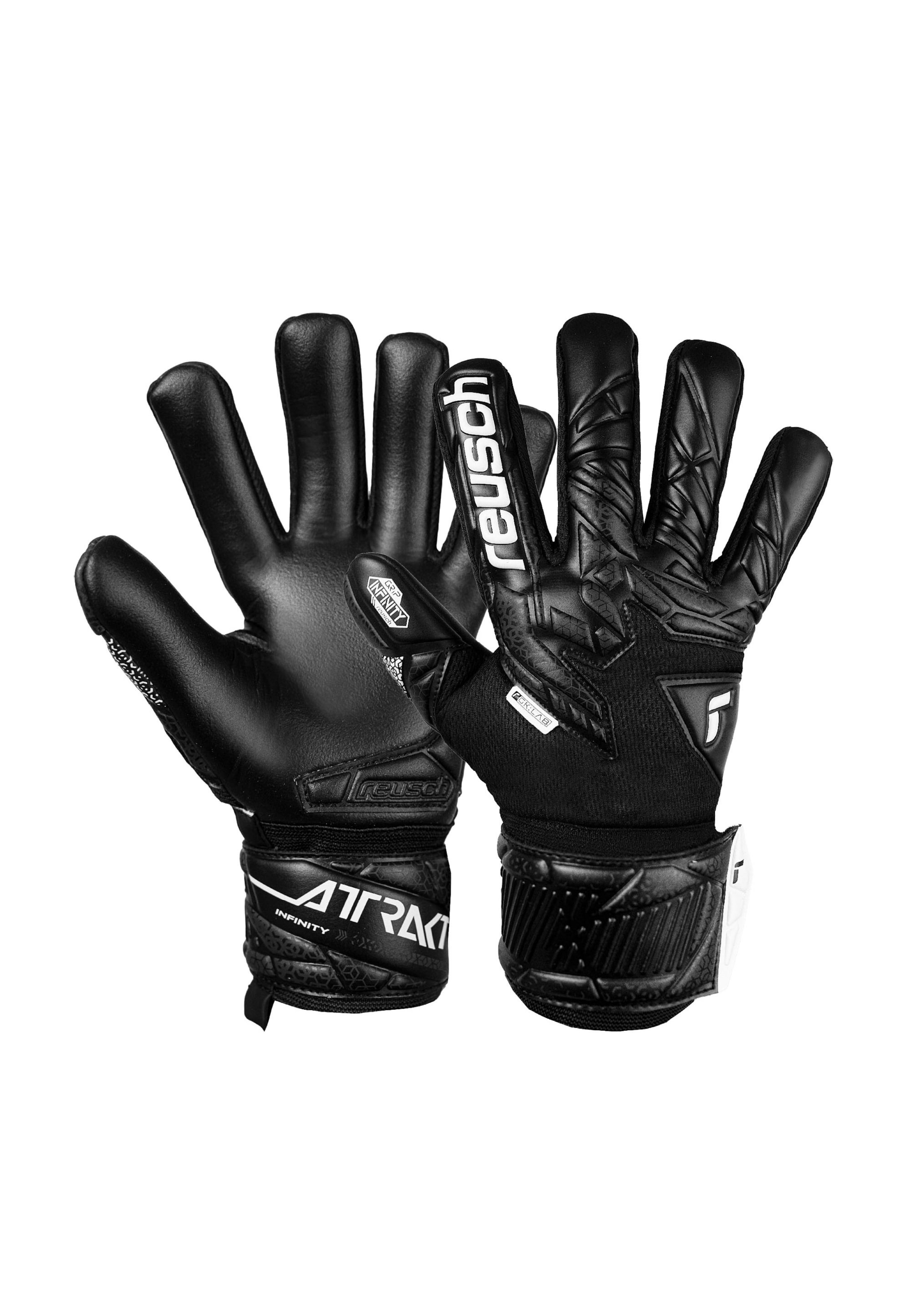 REUSCH Torwarthandschuhe 'Attrakt Infinity NC Junior' in Schwarz: Vorderseite