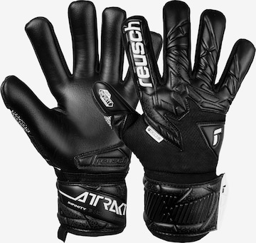 REUSCH Torwarthandschuhe 'Attrakt Infinity NC Junior' in Schwarz: Vorderseite